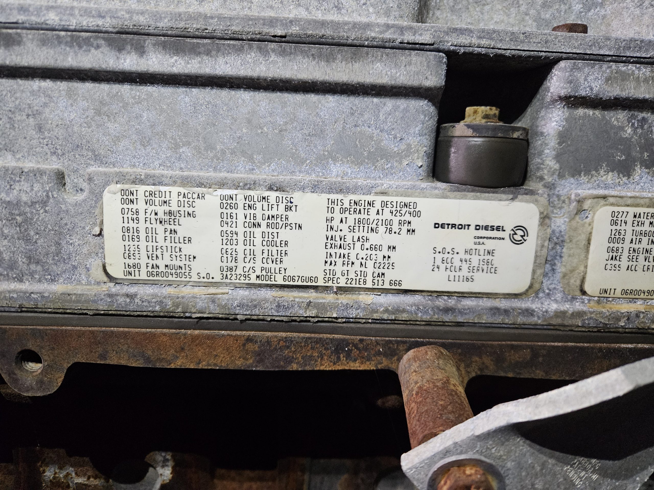 DD60-E01 — DD60 12.7L 1991 Complete Engine w/ Turbo - Image 3
