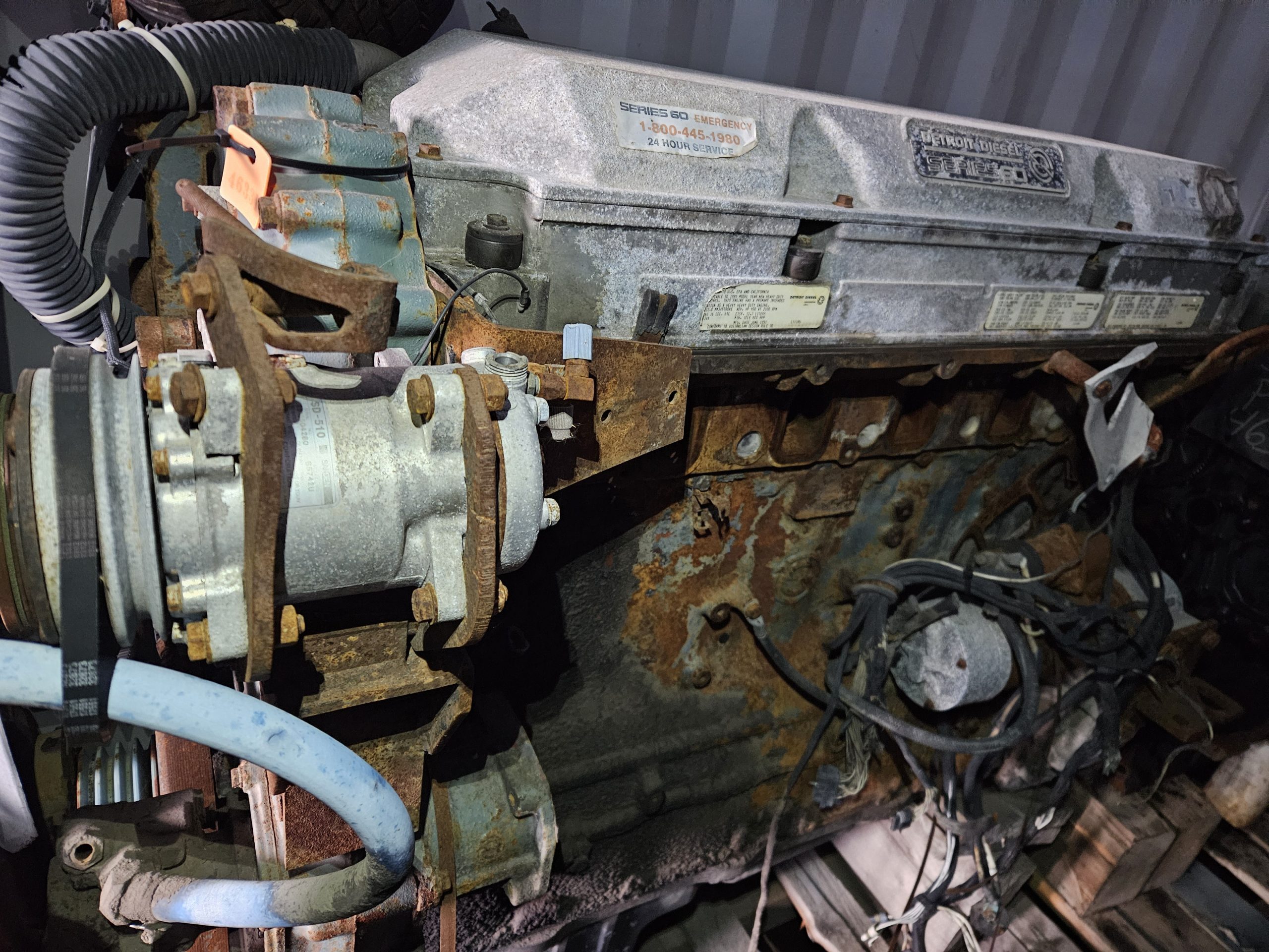 DD60-E01 — DD60 12.7L 1991 Complete Engine w/ Turbo - Image 5