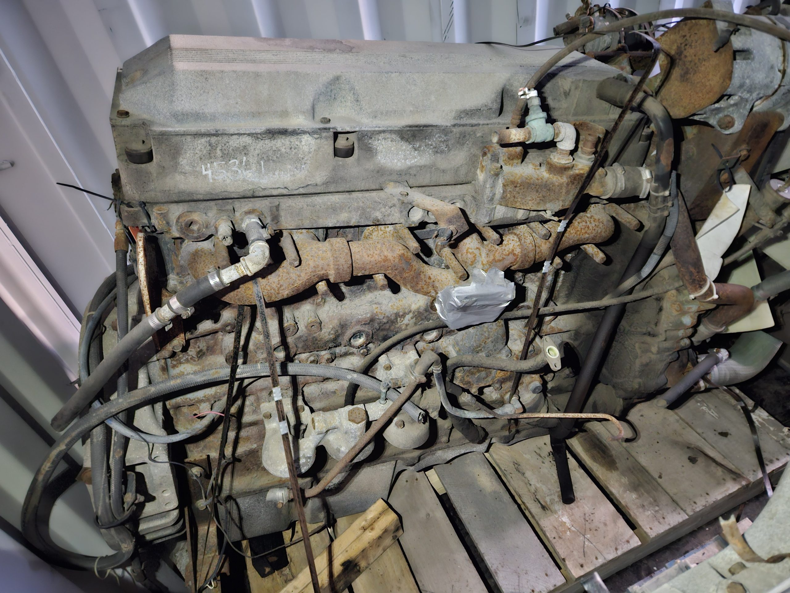 DD60-E03 — DD60 12.7L ~1990 Engine w/ Starter & Alternator - Image 3