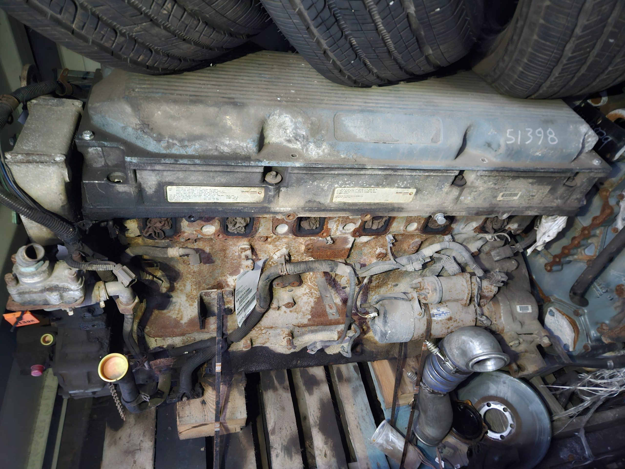 DD60-E02 — DD60 14.0L 2005 Engine w/ Turbo & Manifolds - Image 2